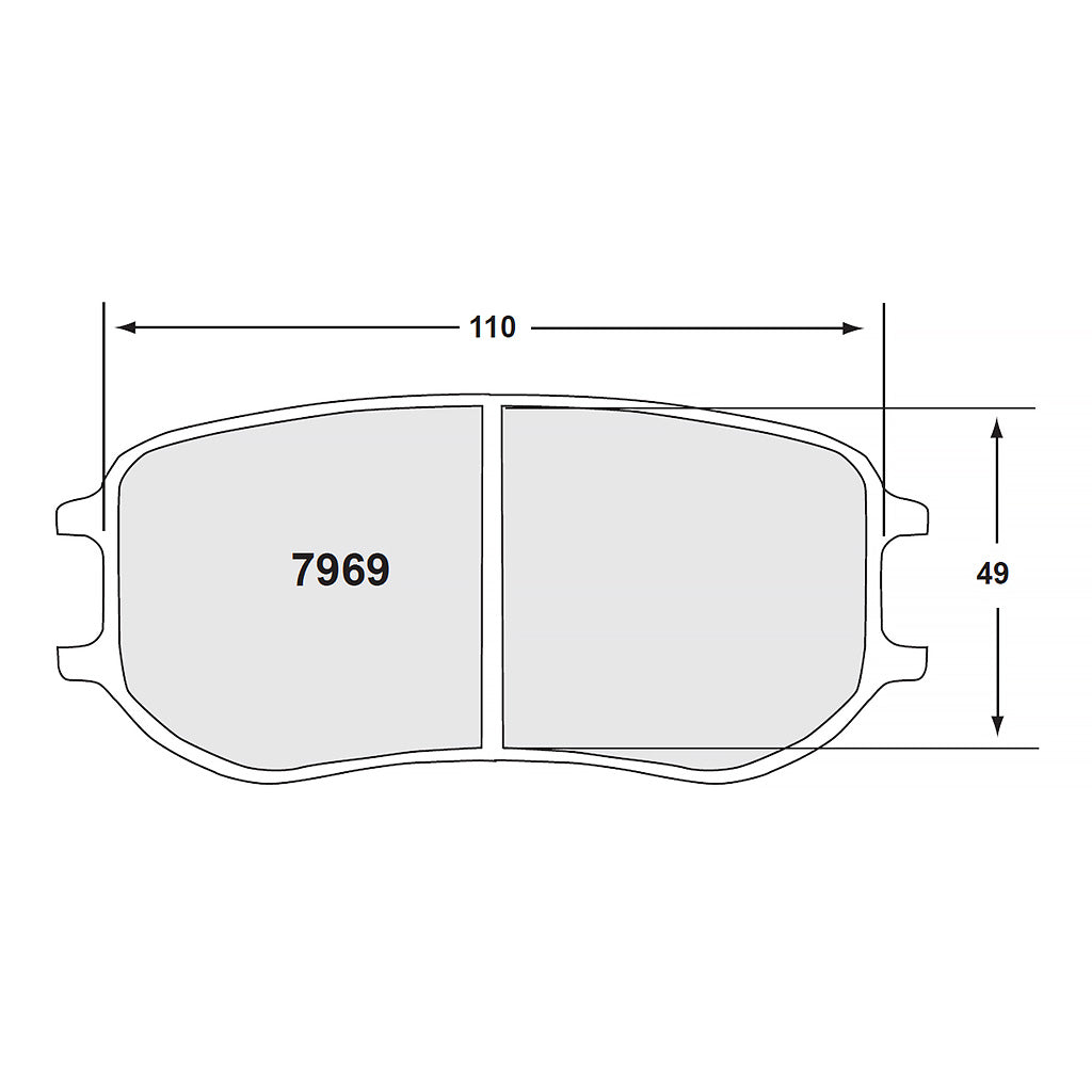 PFC Rear Brake Pad Set 7969 for Porsche 911/981/991 – PMB Performance