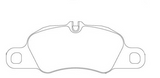 Race Technologies Front/Rear RE10 Brake Pad Set 2403 for Porsche 981/718/997/991/992