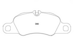 Race Technologies Front/Rear RE10 Brake Pad Set 2403 for Porsche 981/718/997/991/992