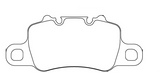 Race Technologies Front/Rear RE10 Brake Pad Set 2451 for Porsche 911/981/718/991/992/918