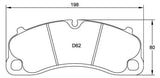 Race Technologies Front/Rear RE10 Brake Pad Set 2450 for Porsche 911/981/718/991/992
