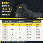 Sabelt HYPER TB-12 Racing Shoes, FIA 8856-2018