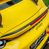 SilverRocket Dry Carbon Rear Gurney Flap for Porsche Track Applications GT4 RS