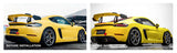 SilverRocket Dry Carbon 3-Inch Wing Risers for Porsche Track Applications GT4 RS