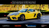 SilverRocket Dry Carbon Clubsport Dive Plane and Lower Side Spoiler Pack for Porsche 718 GT4 RS