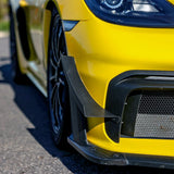 SilverRocket Dry Carbon Pro Dive Planes for Porsche Track Applications 718 GT4 RS
