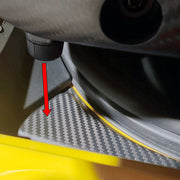 SilverRocket Dry Carbon Wing Support Plates for Porsche Track Applications GT4 RS