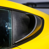 SilverRocket Dry Carbon High-Flow Intake Scoops for Porsche Track Applications 718 GT4