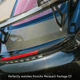 SilverRocket Dry Carbon Tailgate and Lightweight Glass for Porsche 981/718 Cayman