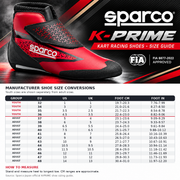 Sparco K-Prime Kart Racing Shoess, FIA 8877-2022