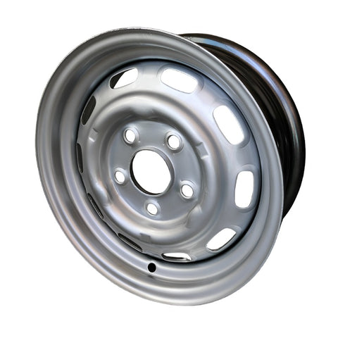 Maxilite Vintage 6x15" Steel Wheel for Porsche 356, 911, 912 and 914-6. PMB is proud to announce the addition of Switzerland's finest aftermarket Fuchs style wheels. Get that perfect OE factory vintage vibe with these 5x130 steelies. Specifications: Size: 6x15, Bolt circle: 5x130 mm Offset: 36 mm Center Bore 71.6 mm