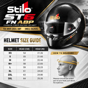 Stilo ST6 FN ABP Carbon Fiber 8859-2024 / SA2025 Racing Helmet