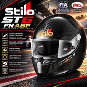 Stilo ST6 FN ABP Carbon Fiber 8859-2024 / SA2025 Racing Helmet