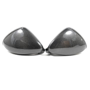 Rennline Carbon Fiber Mirrors for Panamera: Sleek upgrade with OEM fit. Installs in minutes. Not for Lane Assist cars. Shop now at PMB Performance.