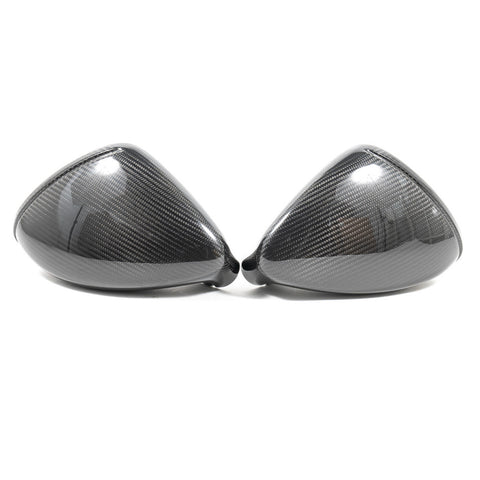 Rennline Carbon Fiber Mirrors for Panamera: Sleek upgrade with OEM fit. Installs in minutes. Not for Lane Assist cars. Shop now at PMB Performance.