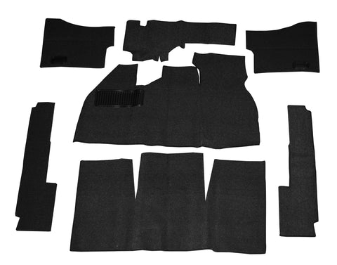 Carpet Kit 58-68, 7 Piece - Black