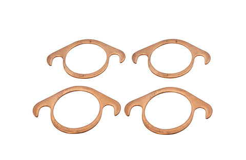 Enhance your exhaust system with copper flange gaskets that make replacements a breeze. Designed to fit without header removal, these gaskets feature a copper material that prevents blow-outs, offering a robust, leak-proof solution for maintaining your exhaust integrity.