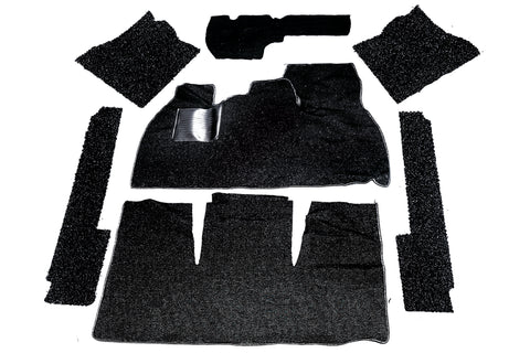 Transform your interior with the 69-72 Sedan 7-Piece Deluxe Carpet Kit, complete with Footrest in Black! This premium kit features loop carpet for enhanced comfort and noise reduction. Its high-count weave ensures superior wear and stain resistance, while the heavy-duty heel pad offers extended wear. Easy installation is guaranteed. Shop now!