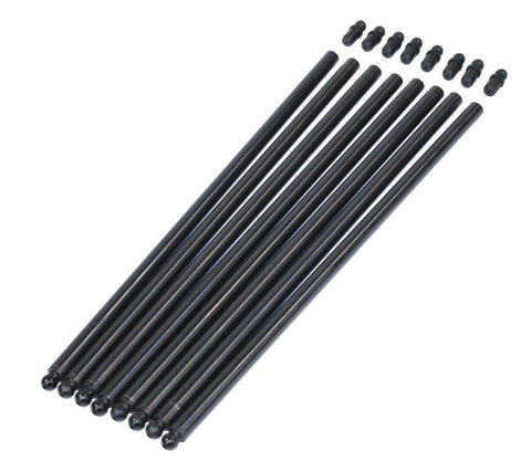 Cut to Length, 11.600" Long, 3/8" Chromoly Push Rods, Set of 8, 0.8mm (0.032") Wall Thickness