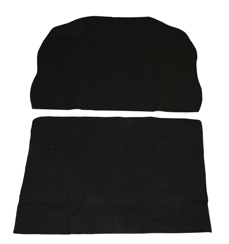 71-72 Super Beetle Sedan & Conv. Trunk Carpet, 2-Piece, Black