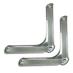 Door Corner Trim Set, Stainless Steel, Pair