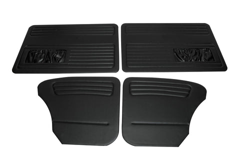 Empi 4-Piece Panel Kit, 58-64, Black. Universal door panel kit for Type 1 sedans with durable Masonite construction and O.E. style vinyl. Shop now at PMB.