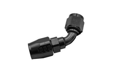 XRP -6 60º Double Swivel Hose End - Aluminum - Black