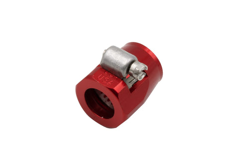 XRP -8 HOSE FINISHER 11/16" ID HEX BODY - ALUMINUM - RED ANODIZED