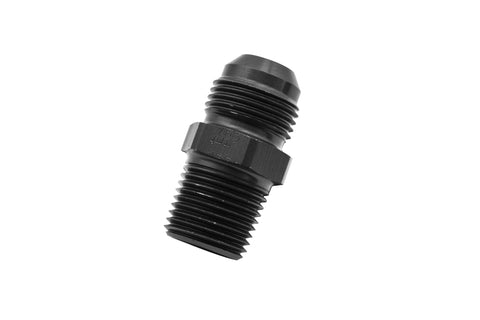 ADAPTER, -10 FLARE TO 1/2 NPT - ALUMINUM - BLACK ANODIZED
