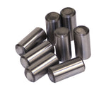 Enhance crankshaft durability with our 19mm long dowel pins, featuring a 11/32" diameter to fit deeper and prevent shearing under high twist loads. These longer .750" pins are suitable for crankshafts with elongated holes and may require deeper drilling. Available in sets of 8 for your convenience.