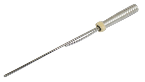 Shop our aluminum stock length dipstick with a stylish machined aluminum billet-style handle. Designed for accuracy and durability, this dipstick is essential for maintaining optimal fluid levels in your engine. Upgrade your engine's performance and aesthetics—get yours today and enjoy the perfect blend of function and style!
