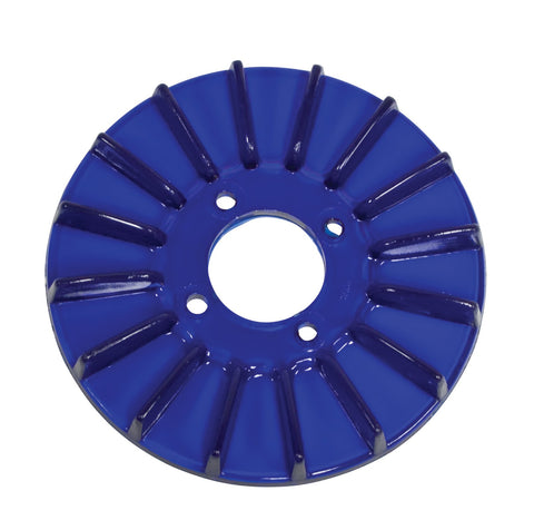 Finned Pulley Cover, Blue