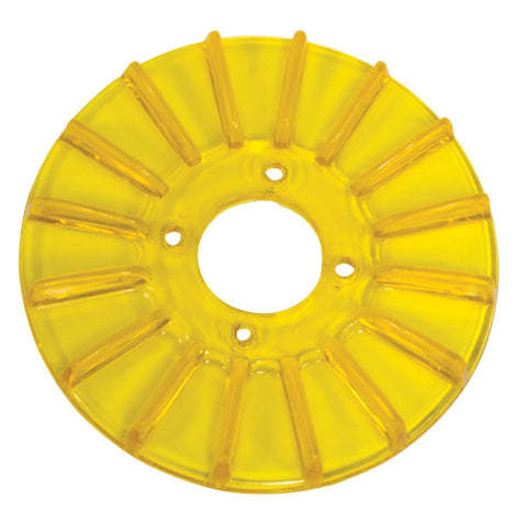 Finned Pulley Cover, Gold/Yellow