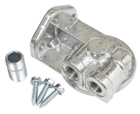 Oil Filter Adapter with Nipple, Ports Left