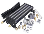 Universal 8-Pass Oil Cooler Kit with Bypass Adapter Kit