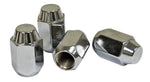 Chrome Lug Nuts, M14-1.5, Acorn 60 Degree Style (Set of 4)