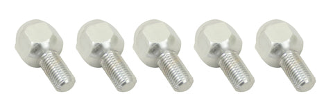 Chrome Lug Bolts - M12-1.5, 20mm Long, Set of 5, Steel / Aluminum Wheels