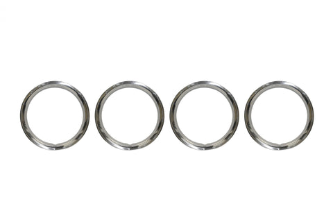 Stainless Steel Wheel Trim Rings, 15", Set of 4 (Boxed)