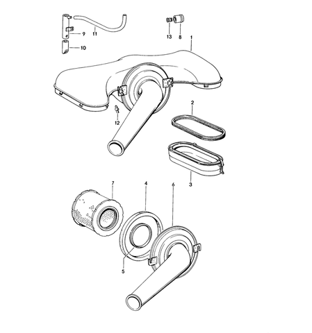 Air Filter Housing Gasket for Porsche 911 912 and 914-6 (1969-79)