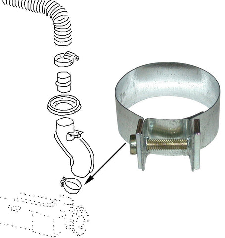 MUFFLER TO HTR CLAMP T-I
