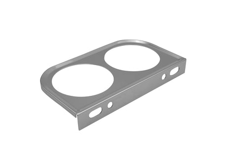 Metal Mount Bracket, Chrome, 2 1/16", 2 Hole