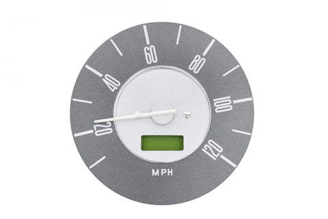 120mm 10-120MPH Gray Dial with Silver Center Speedometer for Type 2