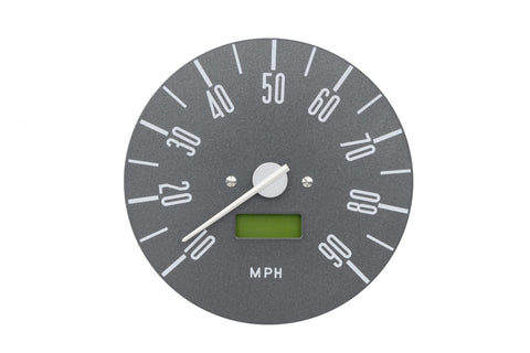 120mm 10-90MPH Gray Dial Speedometer for Type 2