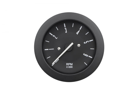 Enhance your VW Type 2 with our UK-made 86mm Digital Bay-Window Panel Tachometer! This stylish black dial tachometer fits easily into the spare dashboard hole and operates within a 0-6000 RPM range. Compatible with original points ignition or upgraded electronic systems, it’s an ideal upgrade for both functionality and aesthetics.