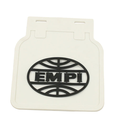 Mud Flaps, White withÂ Black Logo, Type 1, Pair