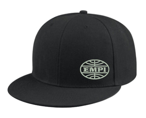 Flat Bill Black Hat Size M-L