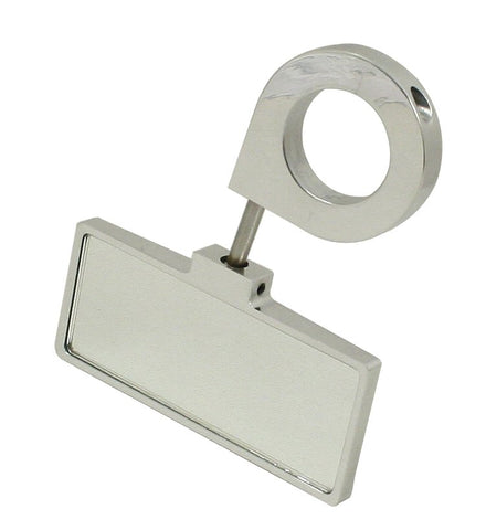 Rear View, Rectangular, Center Pin Clamp On Mirror for 1 1/2" Tubing, 2" x 5" Mirror