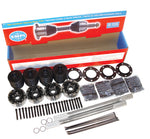 EMPI's high-performance I.R.S. axle kits offer everything you need for an upgrade in one convenient package. Each complete kit features durable chromoly race axles, nylon ties, boots, C.V. joints, flanges, and grease, presented in a vibrant full-color box. Specifically designed for Type 2 vehicles, these kits are perfect for performance-focused enthusiasts. Order now!