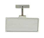 Rear View, Rectangular, Center Pin Radius / Screw Mount Mirror for 1 1/2" Tubing, 2" x 5" Mirror