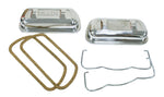 EMPI Stainless Valve Cover, with Bales, Pair